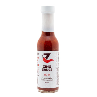 The Zing Sauce Great Tasting Hot Indian Chili Garlic Sauce - 12 Count  [Price Includes Shipping]