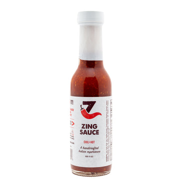 The Zing Sauce Great Tasting Hot Indian Chili Garlic Sauce - 1 Count [Price Includes Shipping]