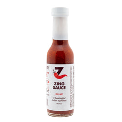 The Zing Sauce Great Tasting Hot Indian Chili Garlic Sauce - 6 Count  [Price Includes Shipping]